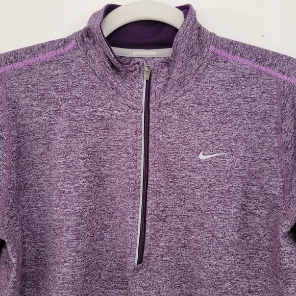 Nike Dri fit long sleeve purple workout sweatshirt Size M - Picture 3 of 7
